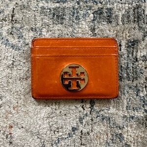 Tory Burch orange card holder / wallet